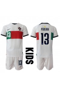 Fotbalové Dres Portugalsko Danilo Pereira #13 Dětské Venkovní Oblečení MS 2022 Krátký Rukáv (+ trenýrky)